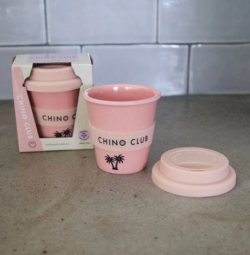 Pink Palm Bamboo Chino Cup