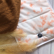 Apricot Tie Die Pram Liner