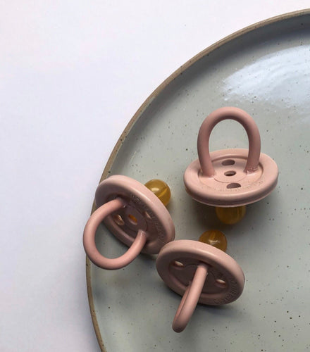 Blush Pink Natural Rubber Dummy - Small